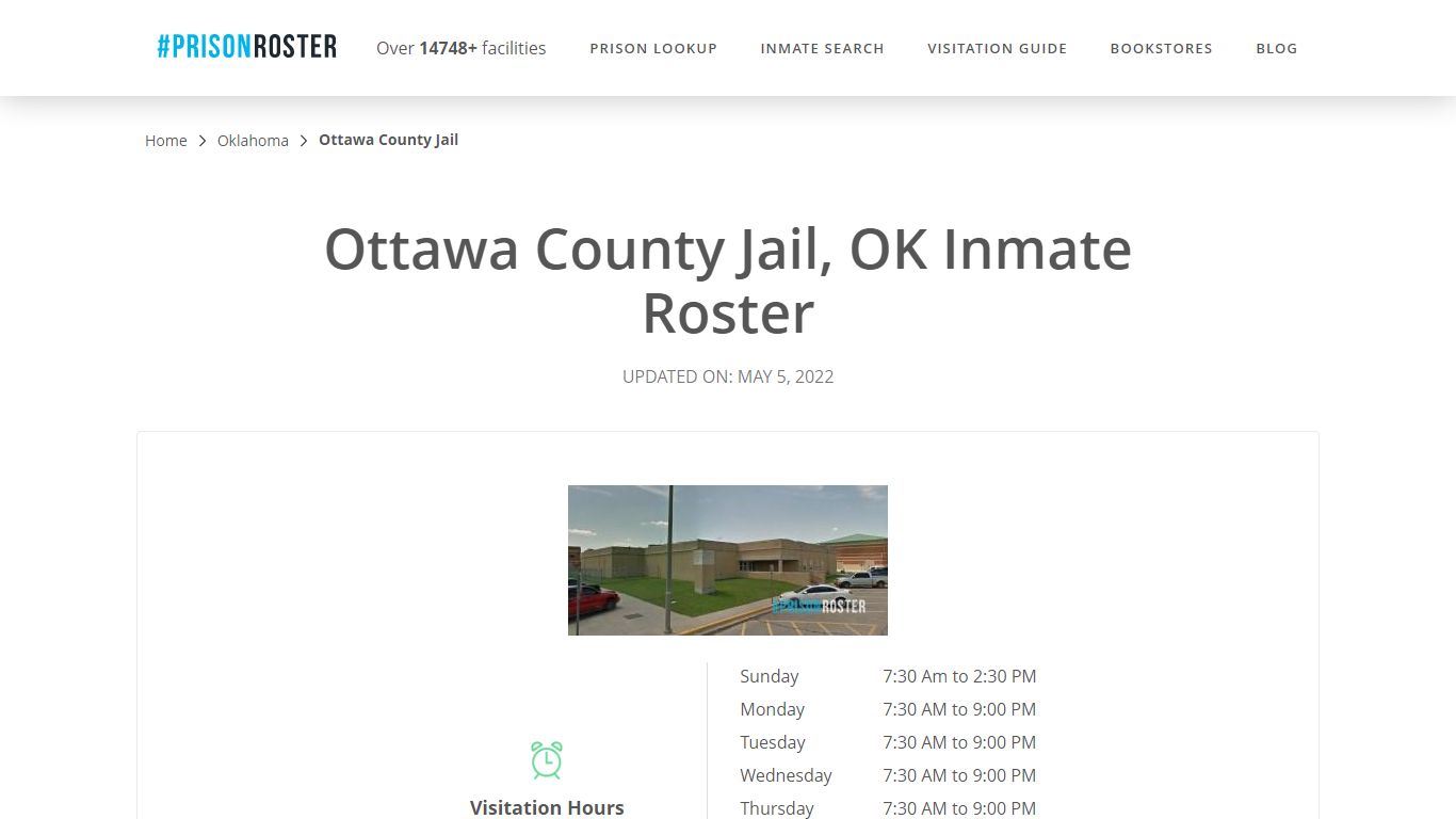 Ottawa County Jail, OK Inmate Roster - Prisonroster